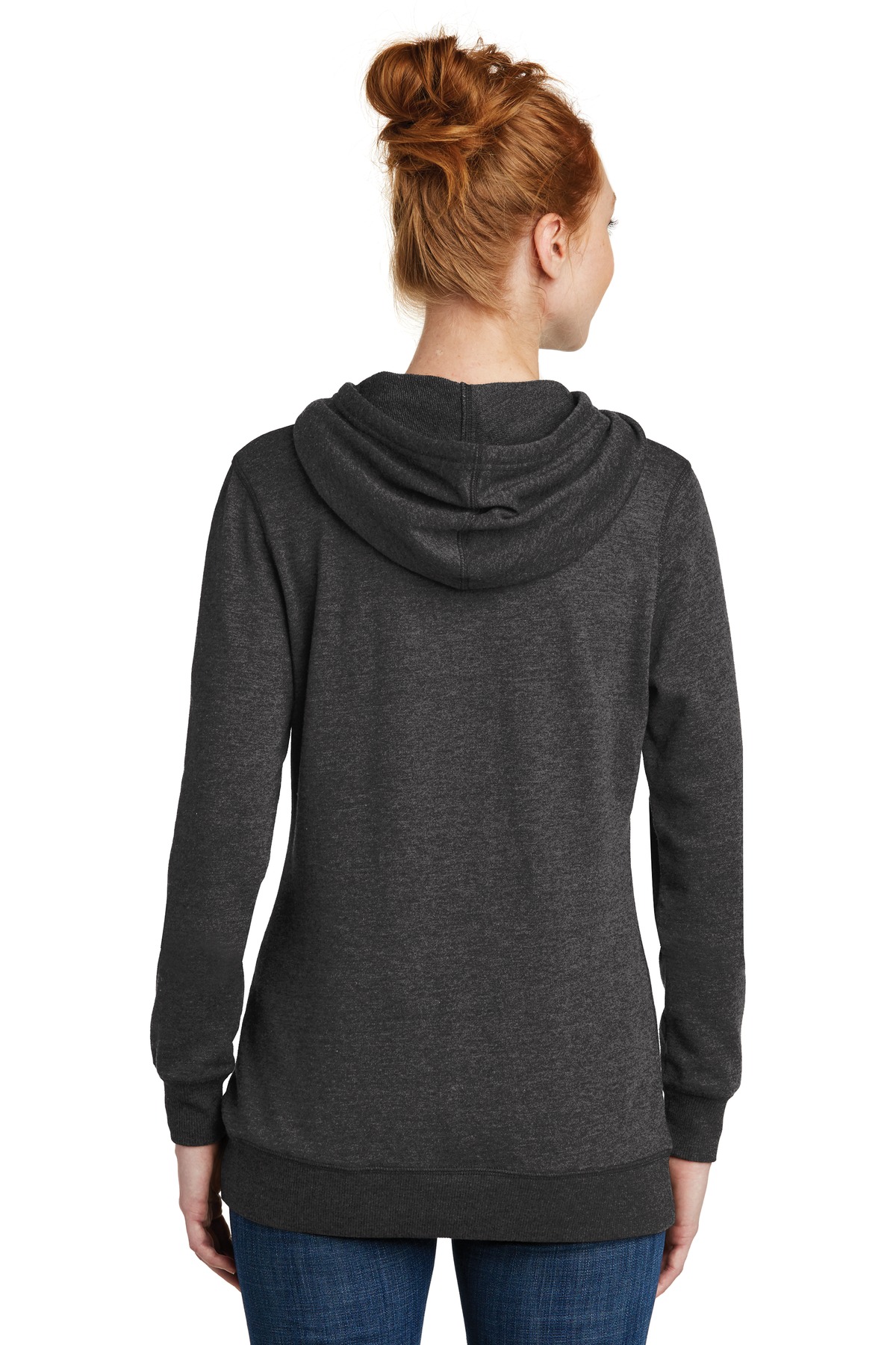District Women's Lightweight Fleece Hoodie. DM493 4