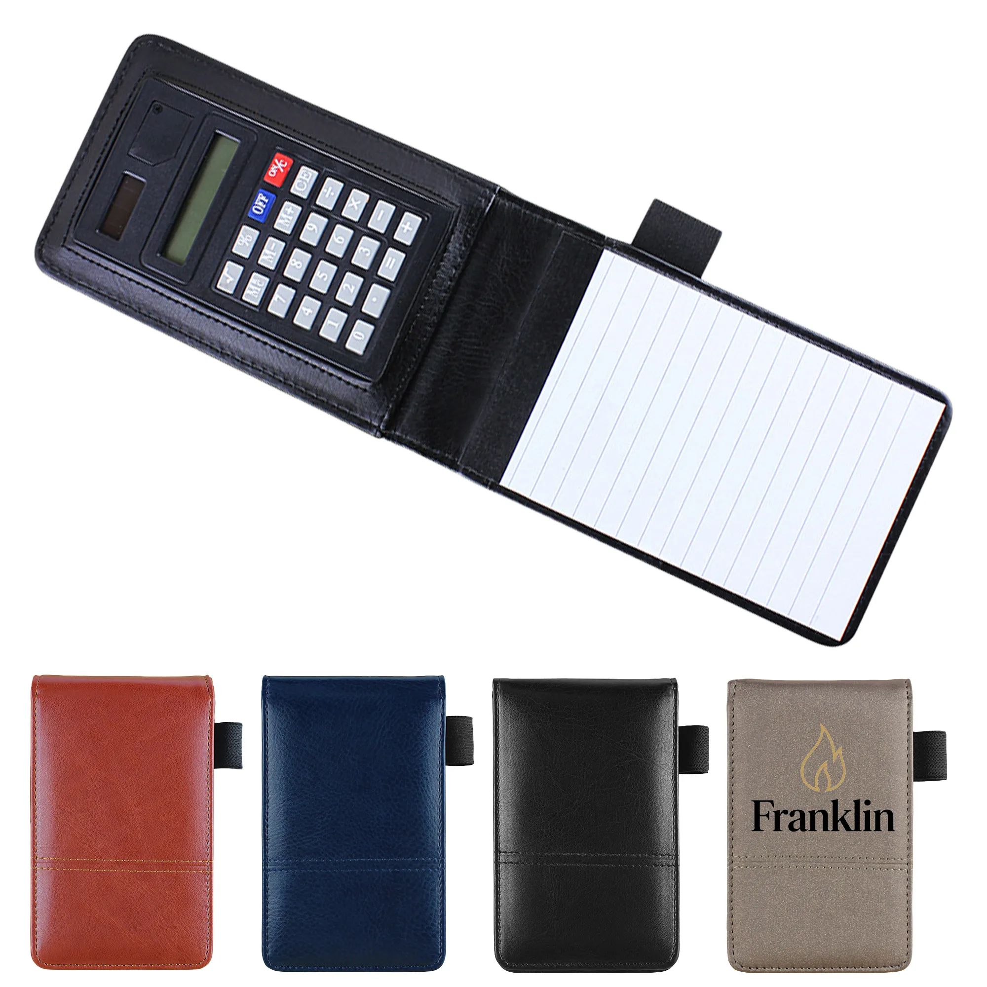 A7 Portable Calculator Leather Notebook Business Journal 3