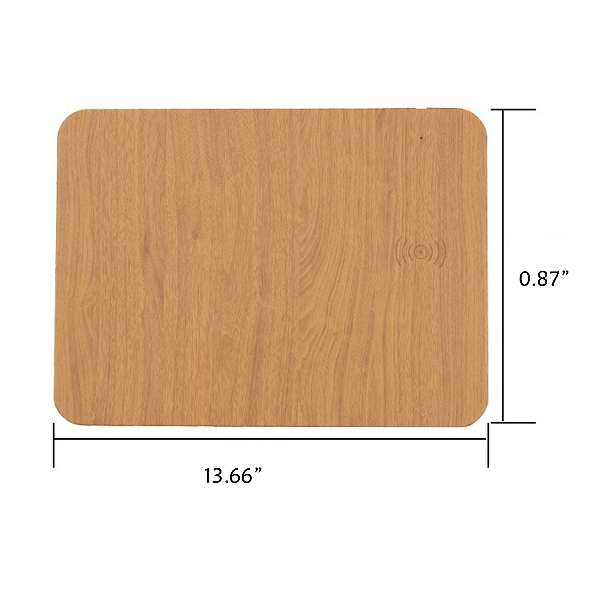 Wooden Qi 15W Wireless Chargers Mouse Pad Mat 6