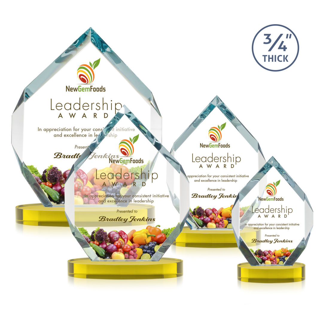 Royal Diamond VividPrint™ Award on Alberton Base - Gold 7