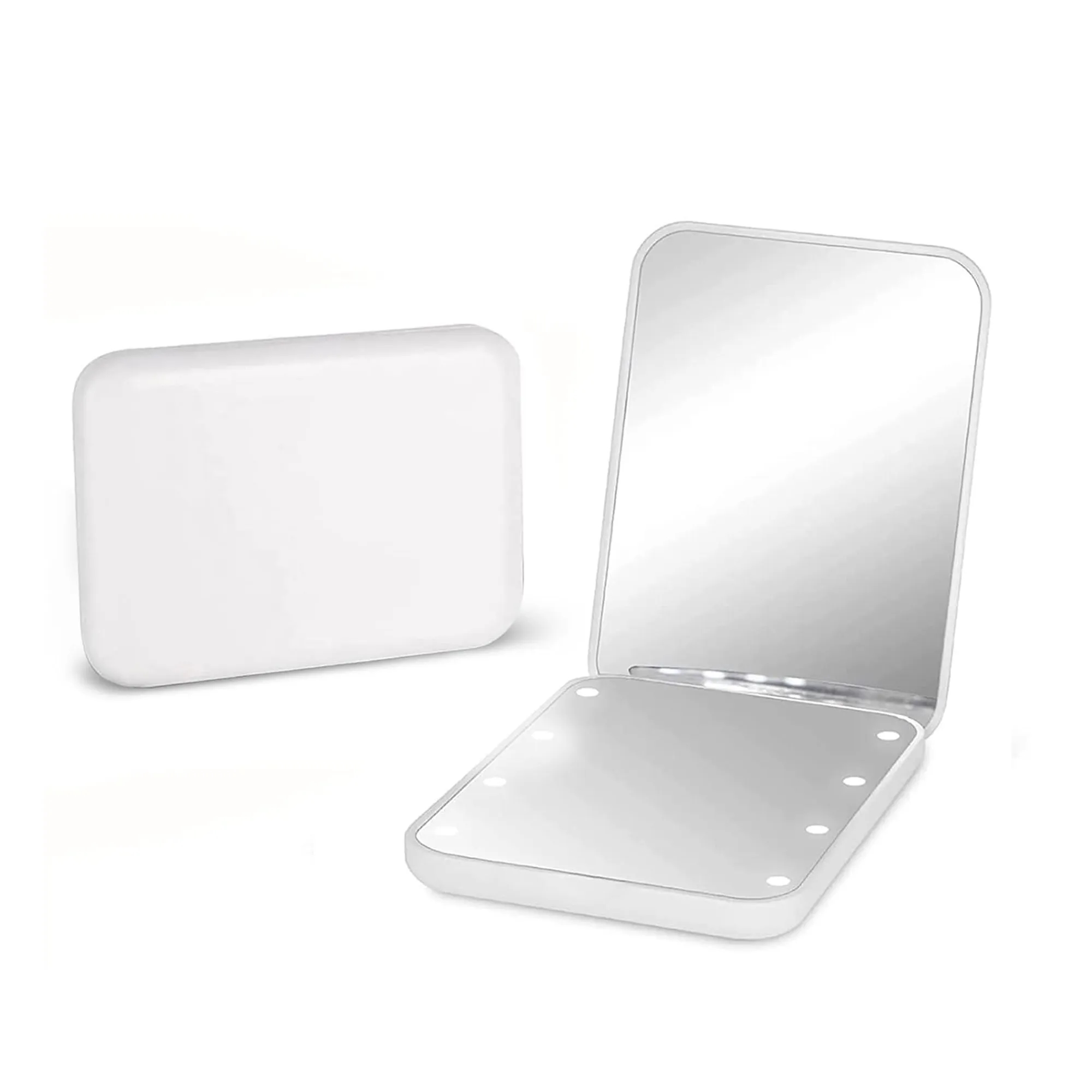 1X/2X Magnification LED Travel Makeup Mirror 4