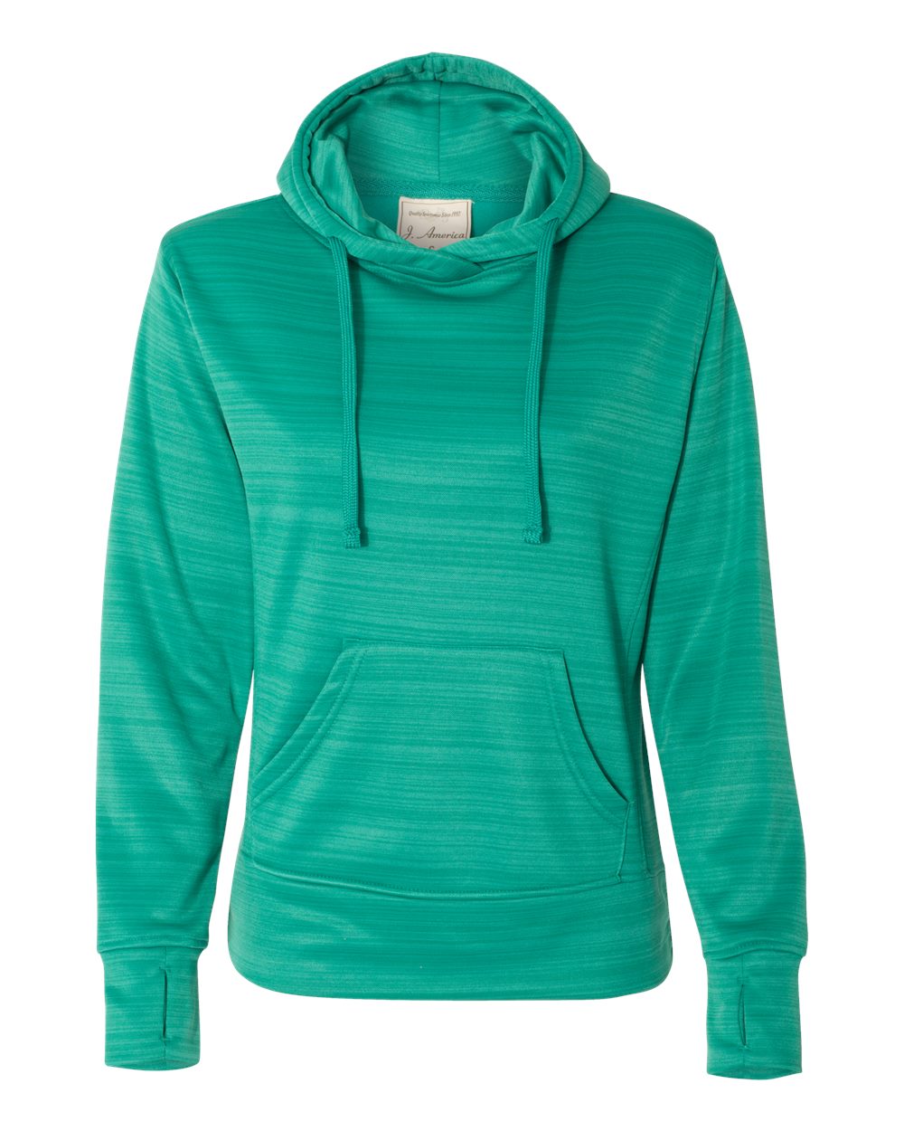 Women's Odyssey Striped Performance Fleece Lapover Hooded Sweatshirt - 8662 6