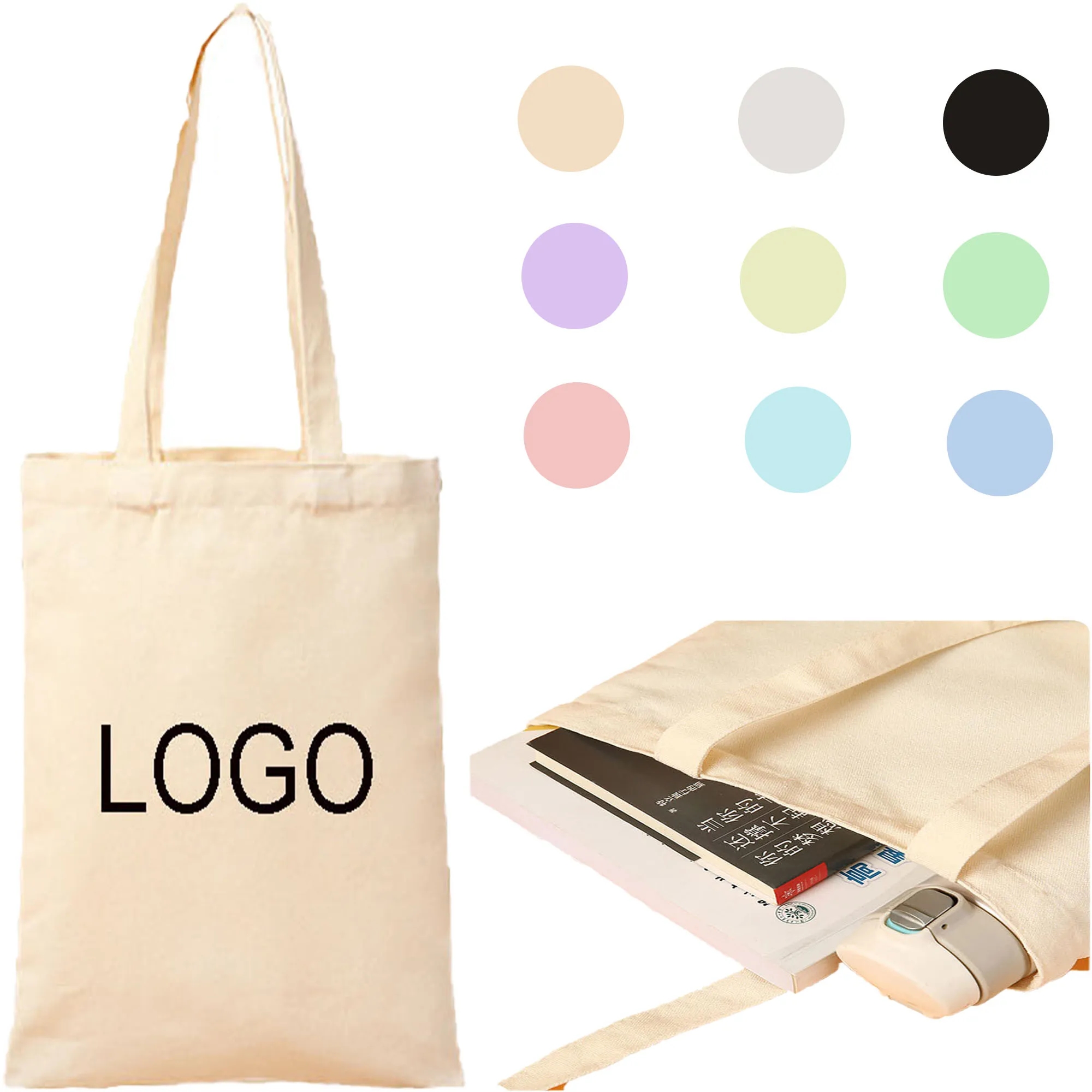 Spot Shopping Canvas Tote Bag