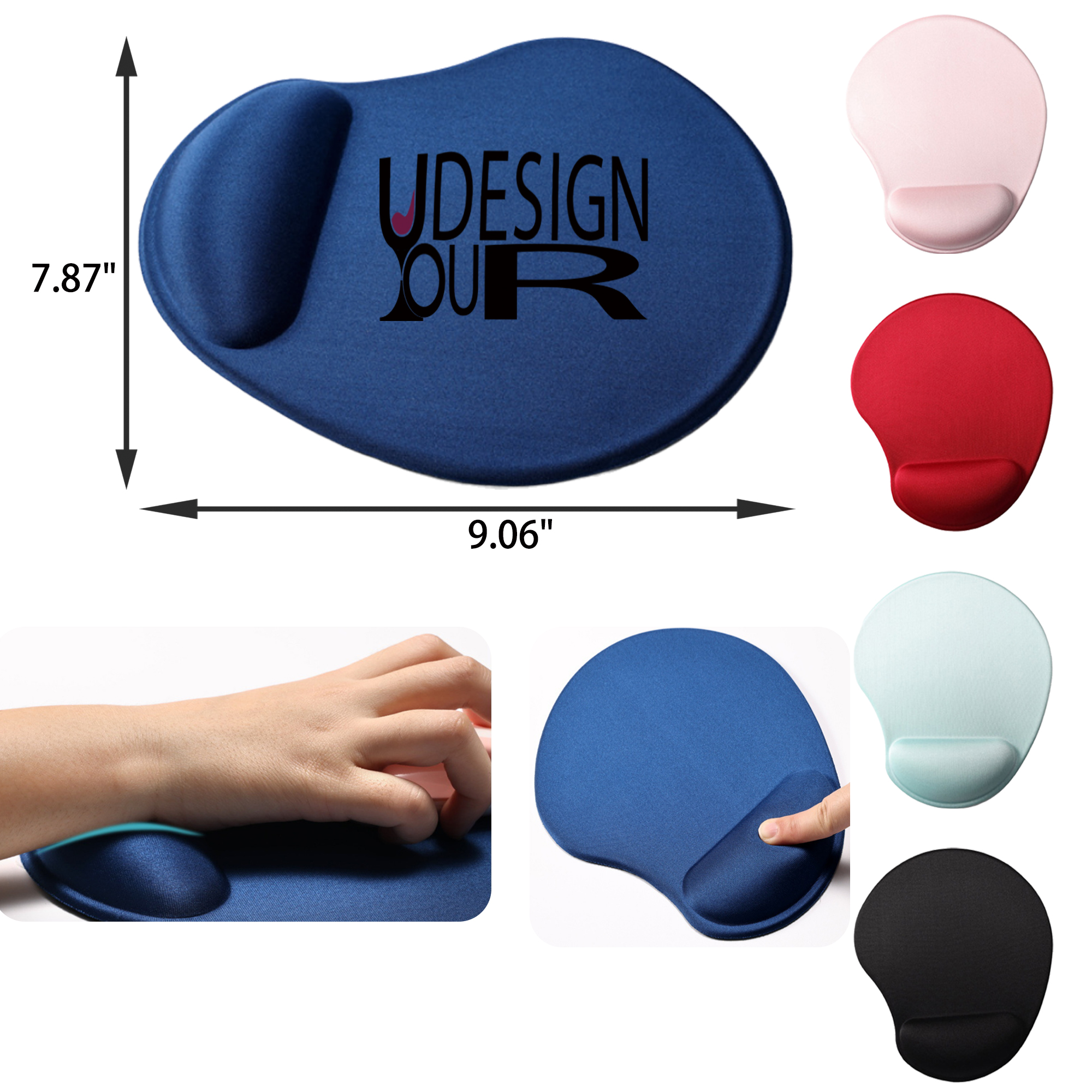 MOQ 50 PCS Comfortable Silicone Wrist Rest Mouse Pad 5