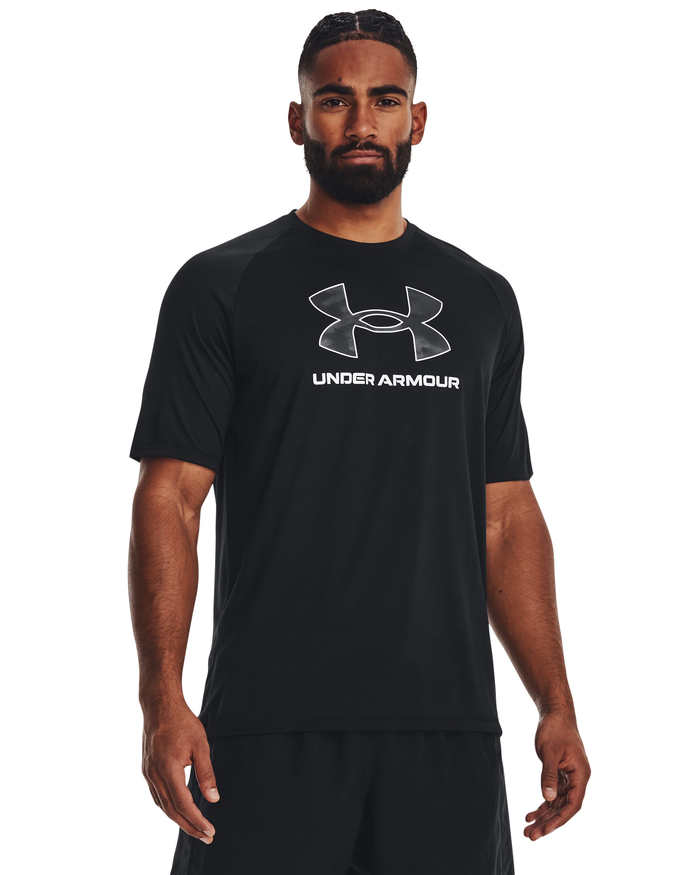 Men's UA Tech Big Logo Print Fill Short Sleeve  2