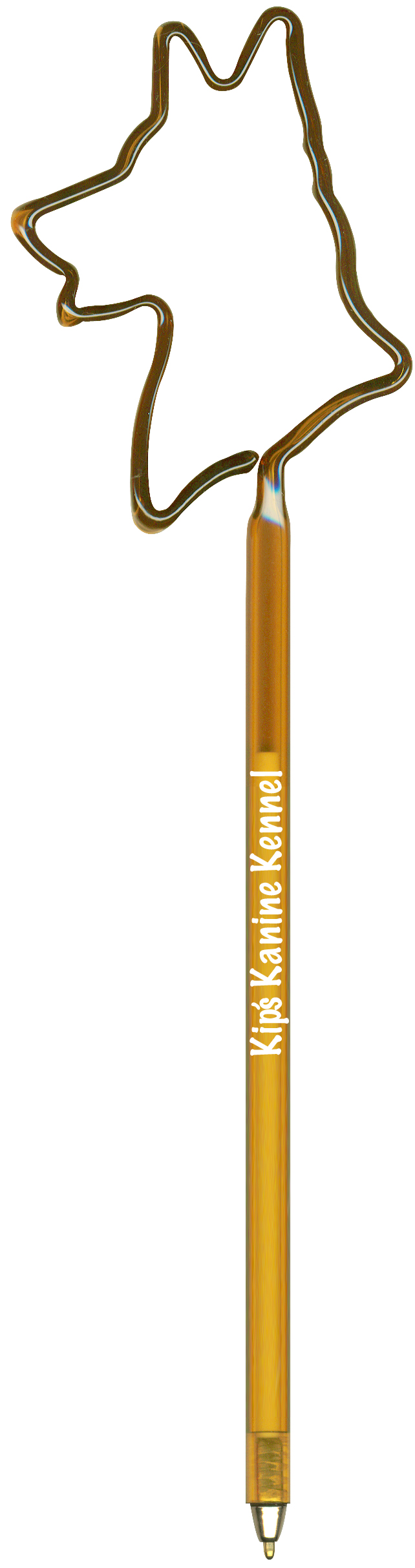 Dog German Shepherd Inkbend Standard, Bent Pen