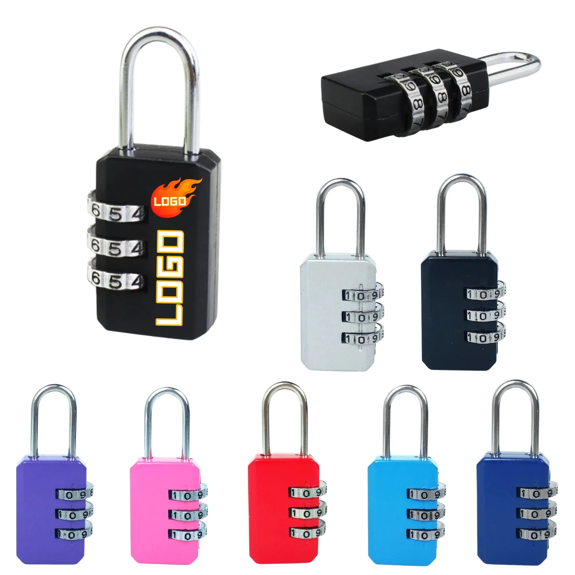 3-Digit Mini Metal Combination Lock 2