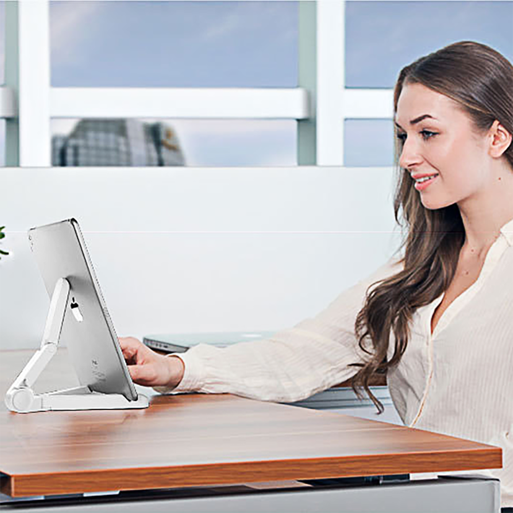 Foldable Triangular Cell Phone & Tablet Stand 3