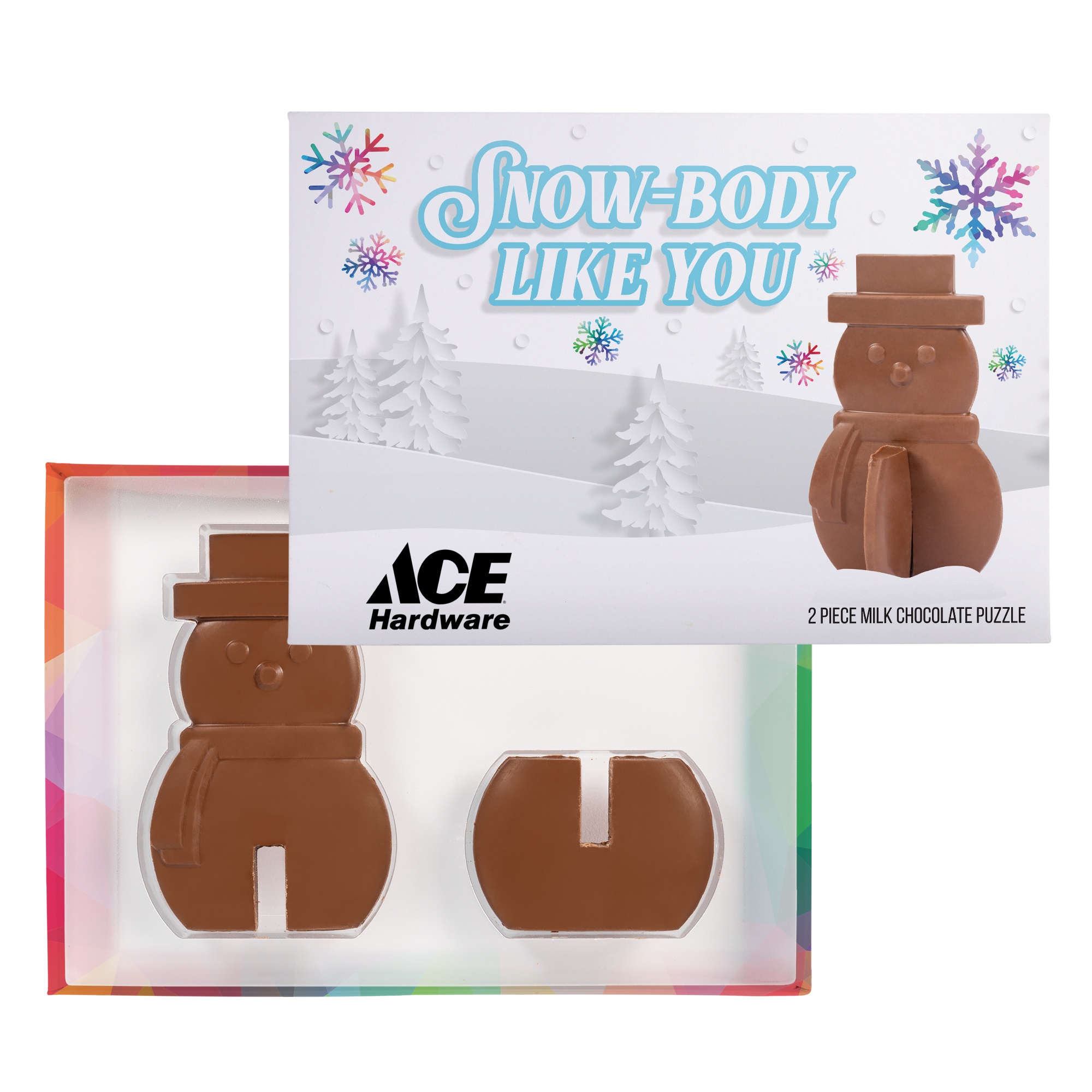 3D Puzzle Milk Chocolate Snowman 1