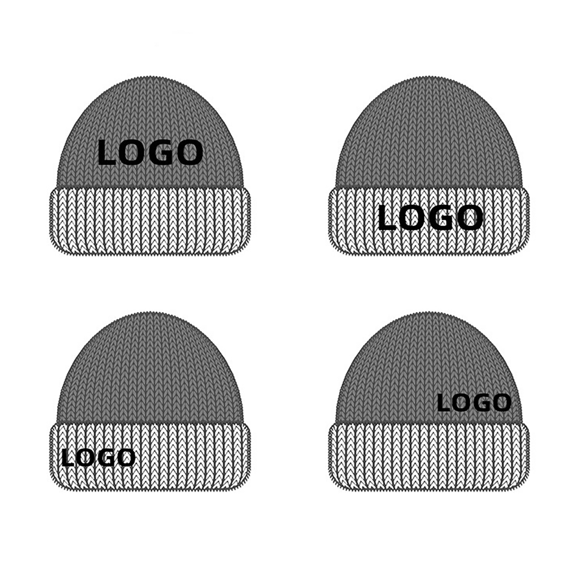 Faux Rabbit Fur Ribbed Beanie Winter Warm Hat 3