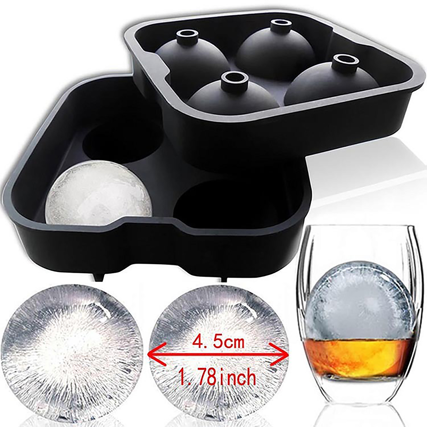 Reusable Sphere Ice Ball Maker with Lid Mold 4