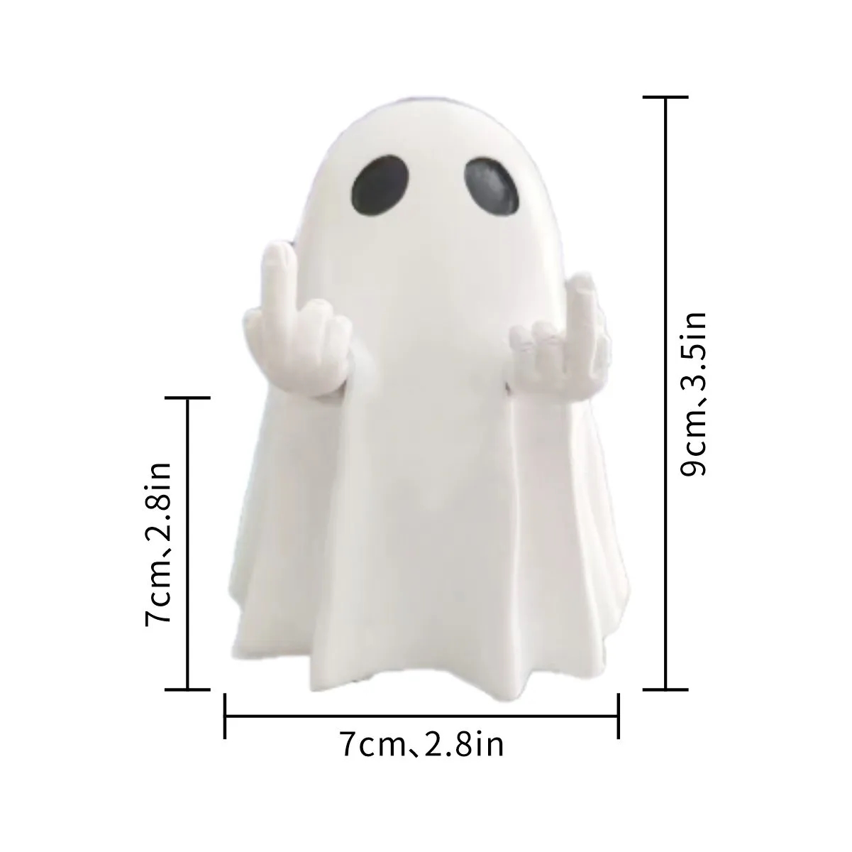 Mini Halloween Cheeky Ghost Figurine 4