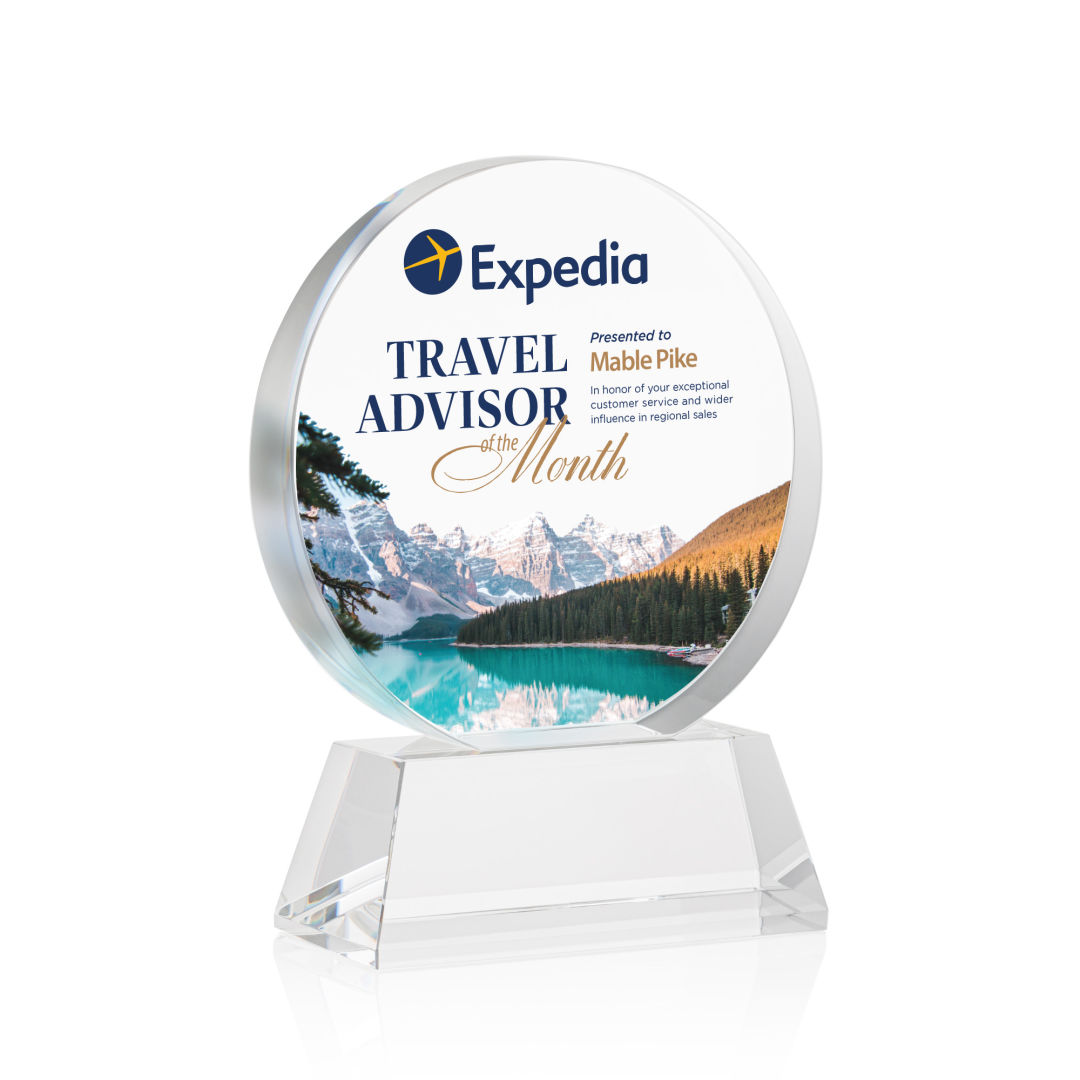 Glenwood Vividprint™ Award on Base - Clear 11