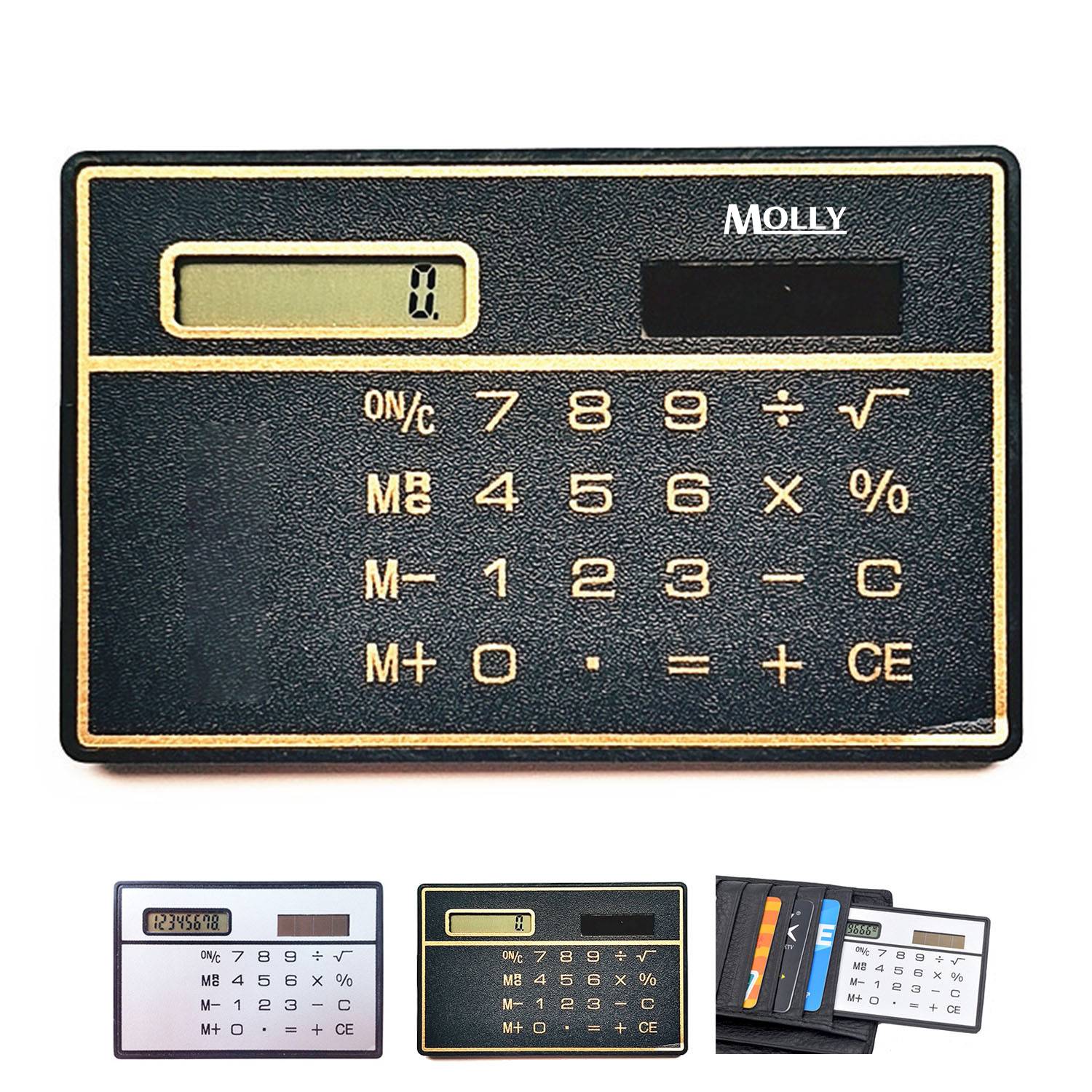 Mini Credit Card Design Solar Power Pocket calculator 3