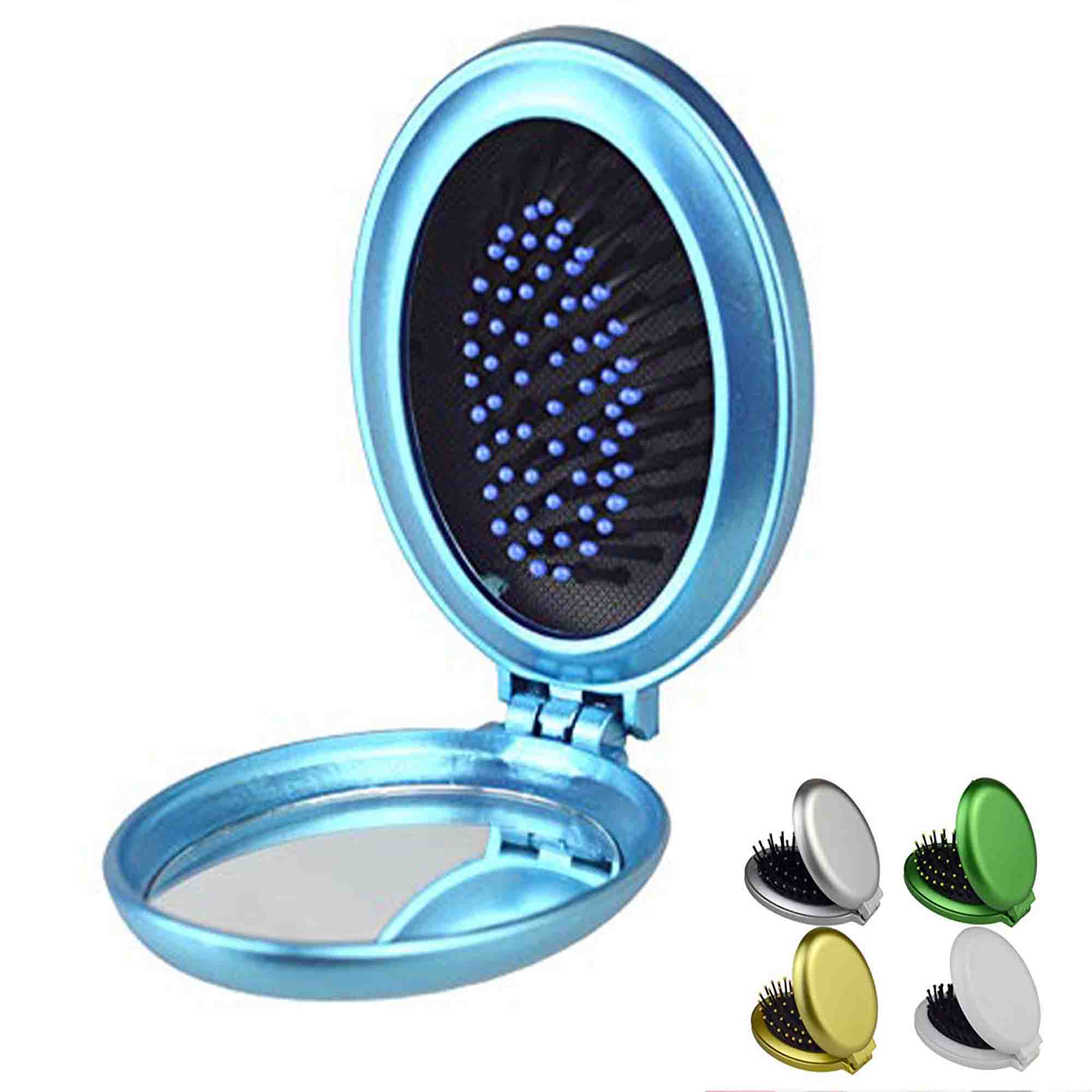 Shell Shape Portable Folding Pocket Hair Brush 1