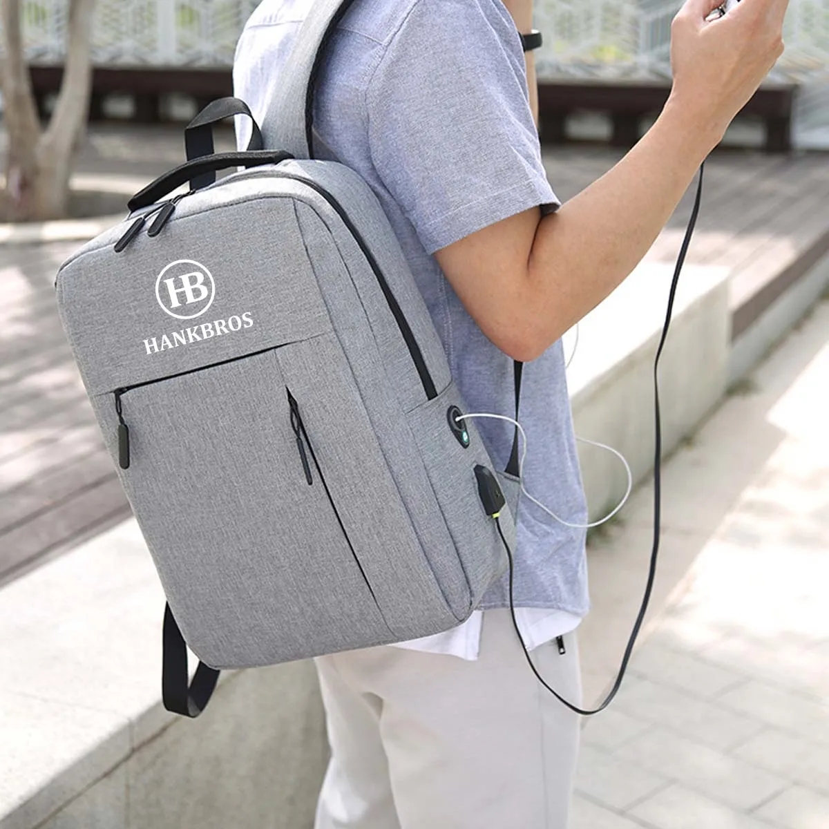 Laptop Backpack with USB Charging Port 3