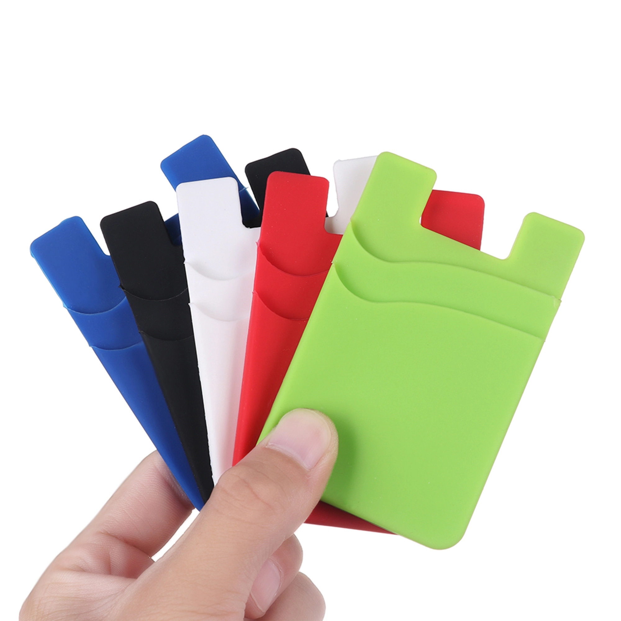 Dual Pocket Silicone Phone Wallet 2