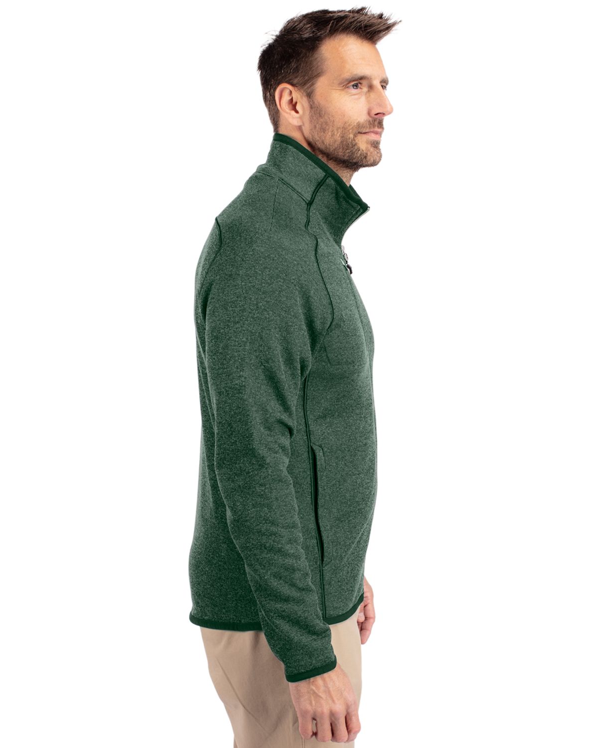 Cutter & Buck Mainsail Sweater-Knit Mens Full Zip Jacket 4