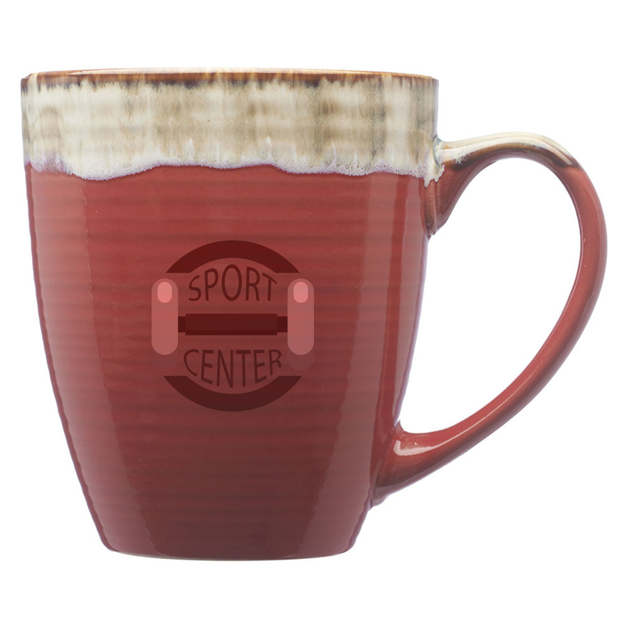 17 oz. Water Color Drip Ceramic Personalized Mug 2