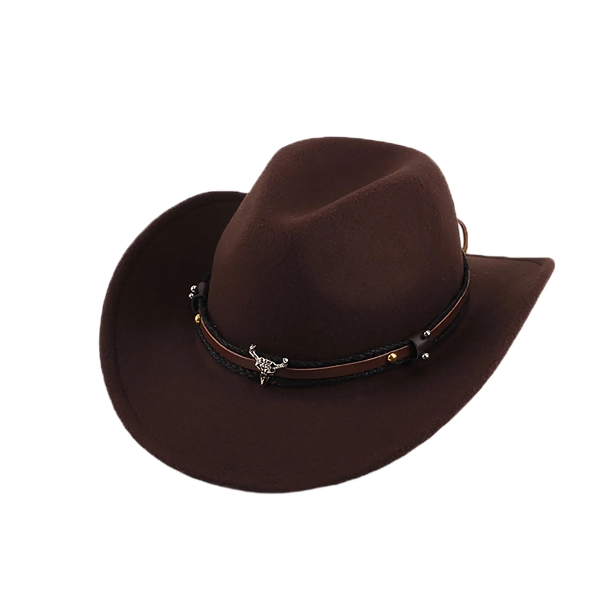Retro Western Cowboy Felt Hat 3