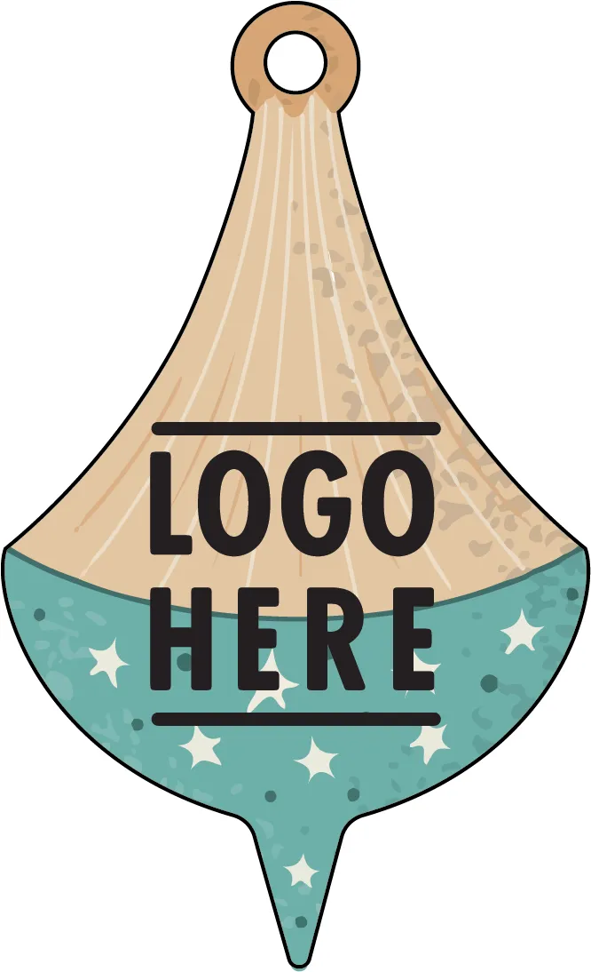 1/4" Recycled Wood Ornaments-Ornament Shape 2