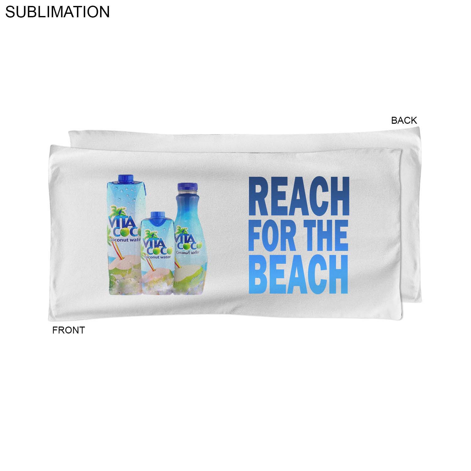 Golf Caddie Tournament Towel in Microfiber Dri-Lite Terry, 20"x40", Sublimated Edge to Edge 2 sides
