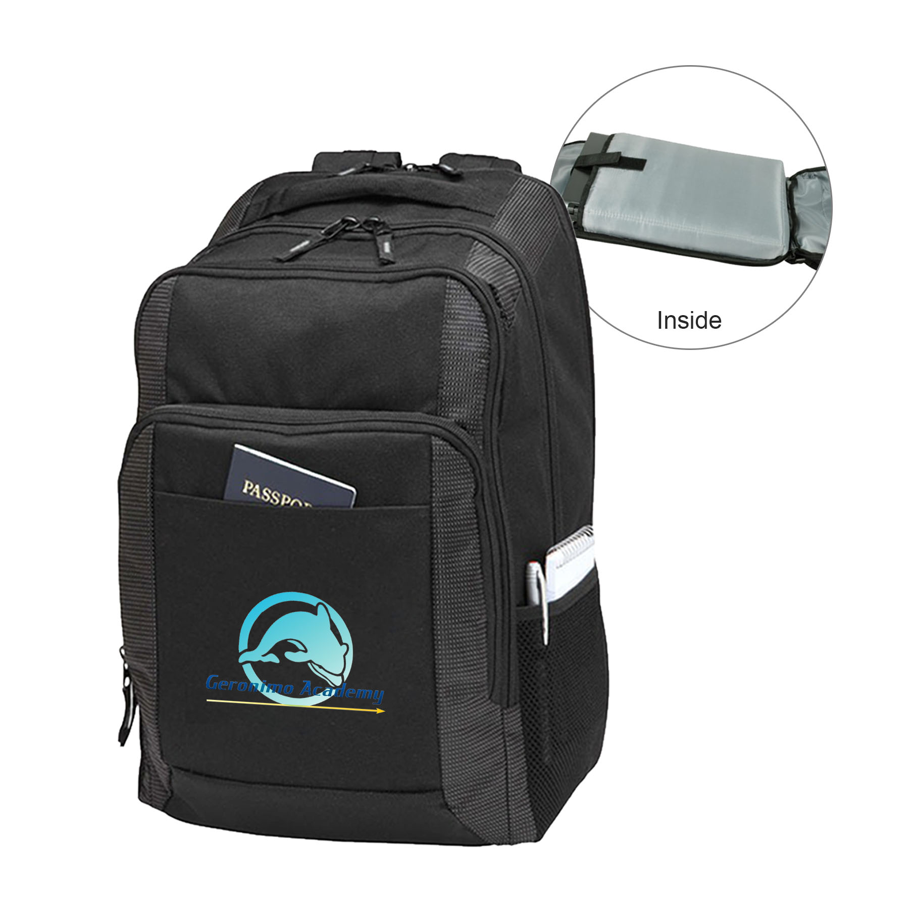 600 Denier Deluxe Tech Style Computer Backpack with Doby Trim 4