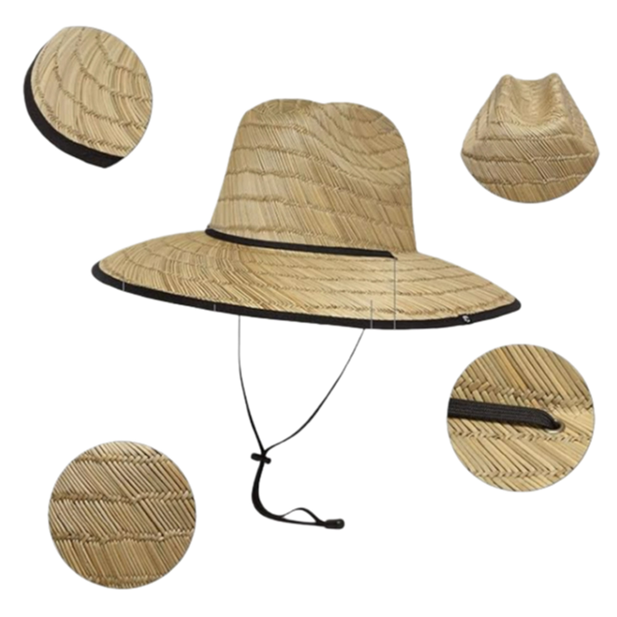 MOQ50 Classic Straw Sun Hat With Wide Brim 4