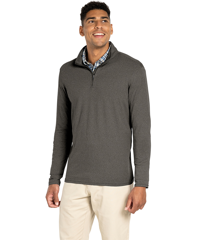 Men's Heathered Eco-Logic Stretch Quarter Zip
