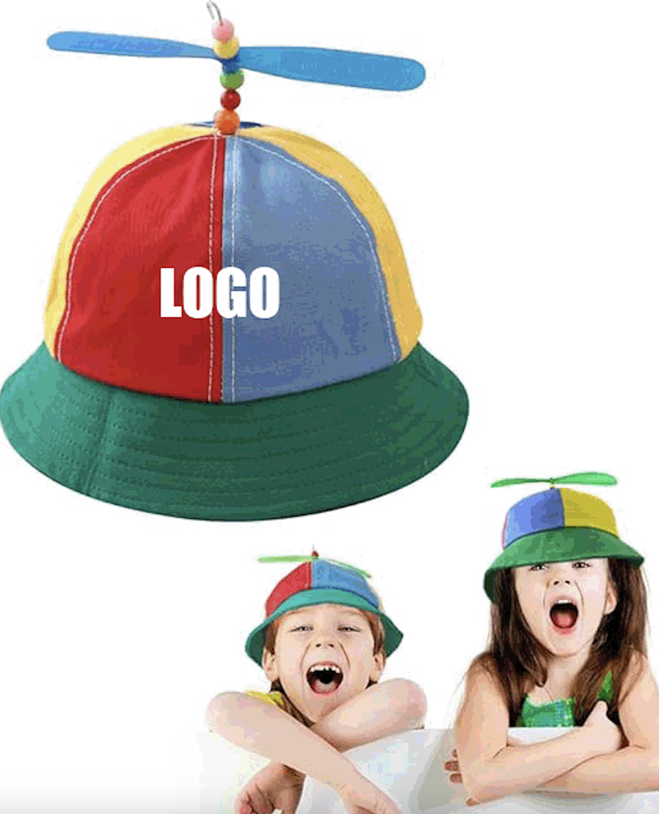 Kids Propeller Hat /Rainbow Helicopter Top Hat 2