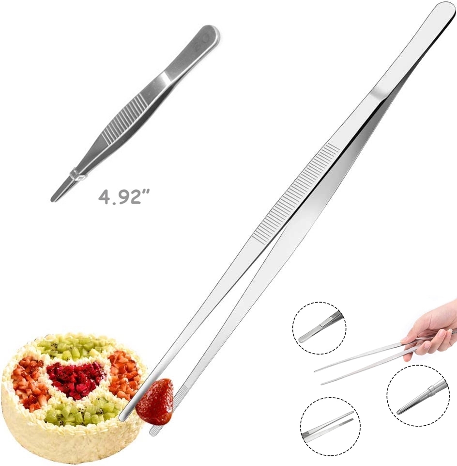 4.92 Inch Straight Tweezers 1