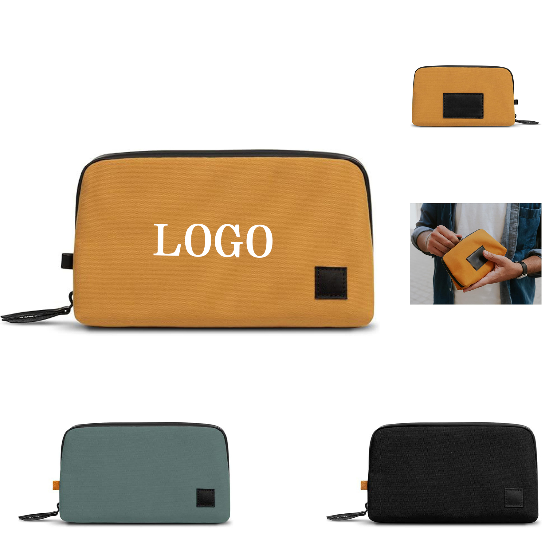 Recycled Materials Minimalist Travel Pouch 2