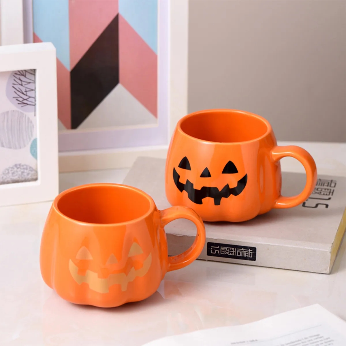 Halloween Ceramic Pumpkin Cup 2