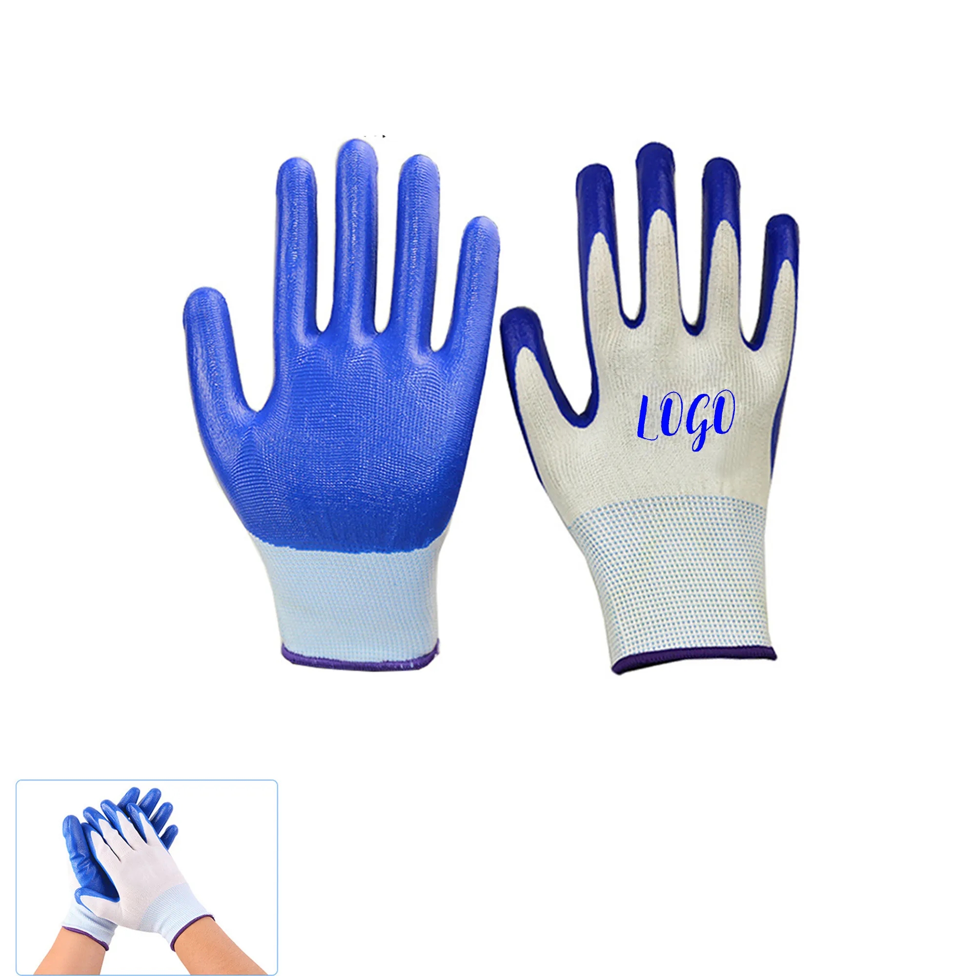 Nitrile Coated Slip Work Gloves 2