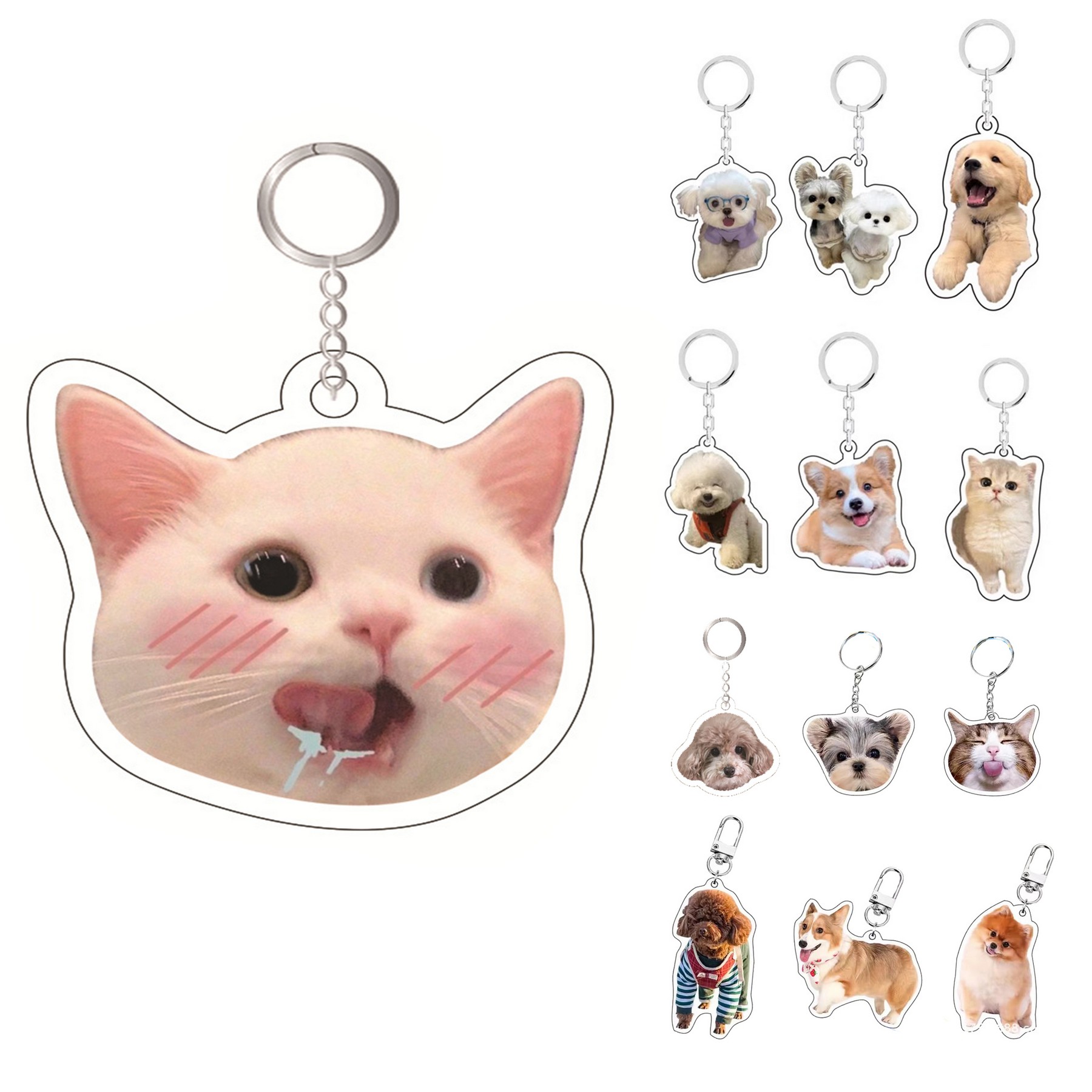 3" Custom 2D Acrylic Keychain– Full Color 1