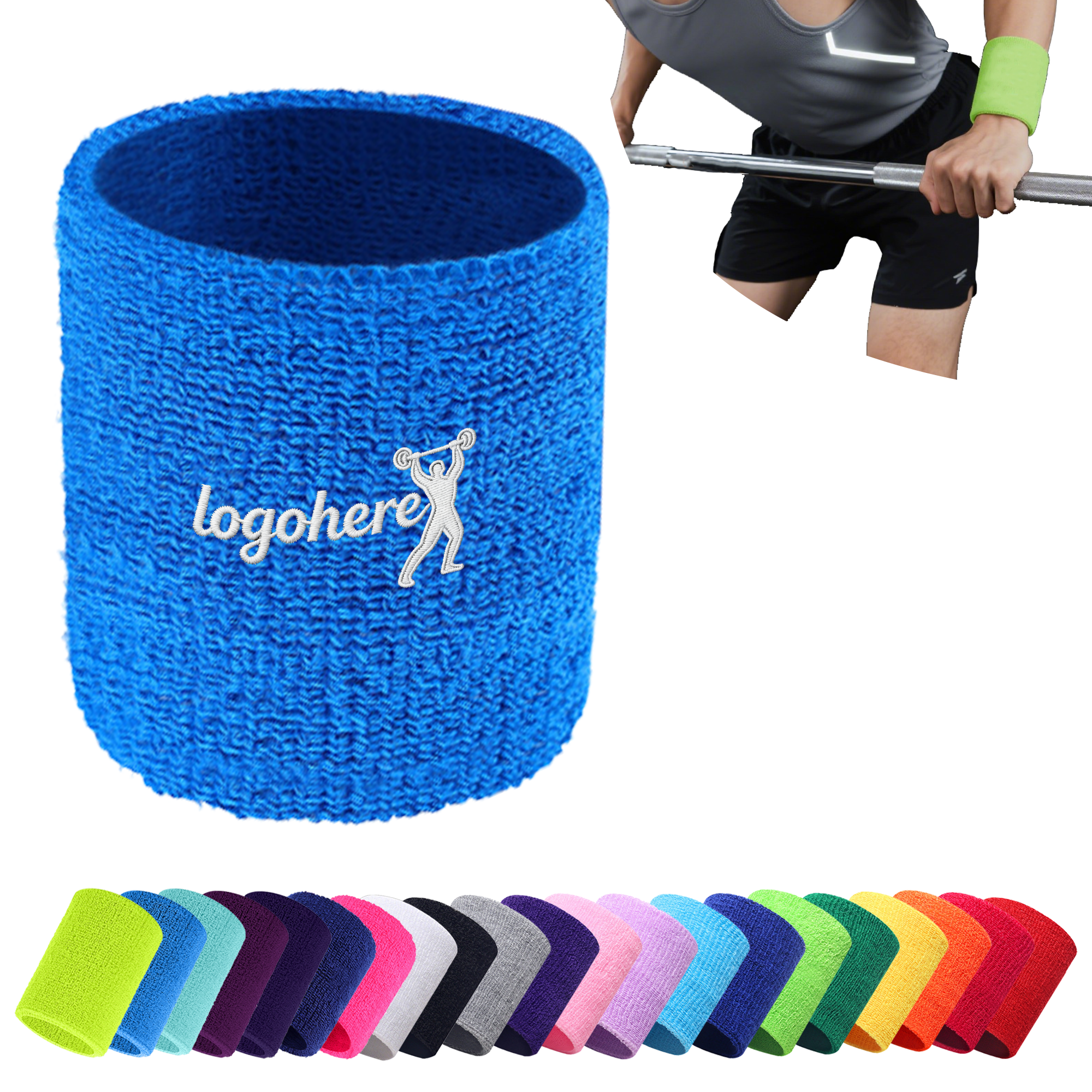Custom Embroidered Sweat Wristbands 3