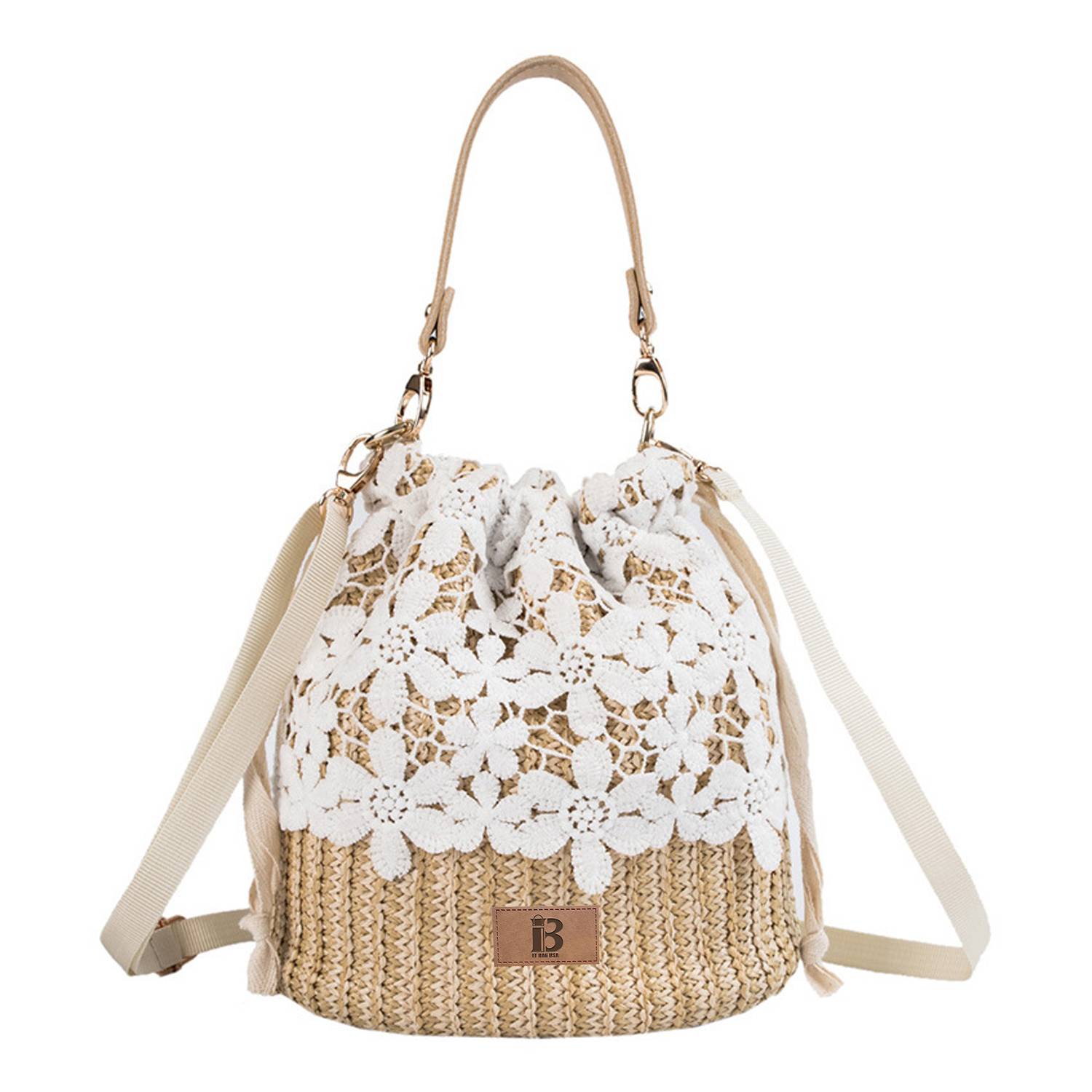 Jute Big Capacity Travel Tote Purse Woven Straw Hobo Bag, custom tote bag with logo imprint 11