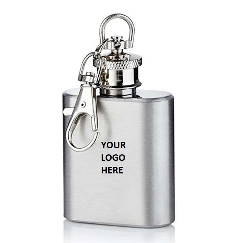 1 OZ. STAINLESS STEEL FLASK KEY CHAIN 2
