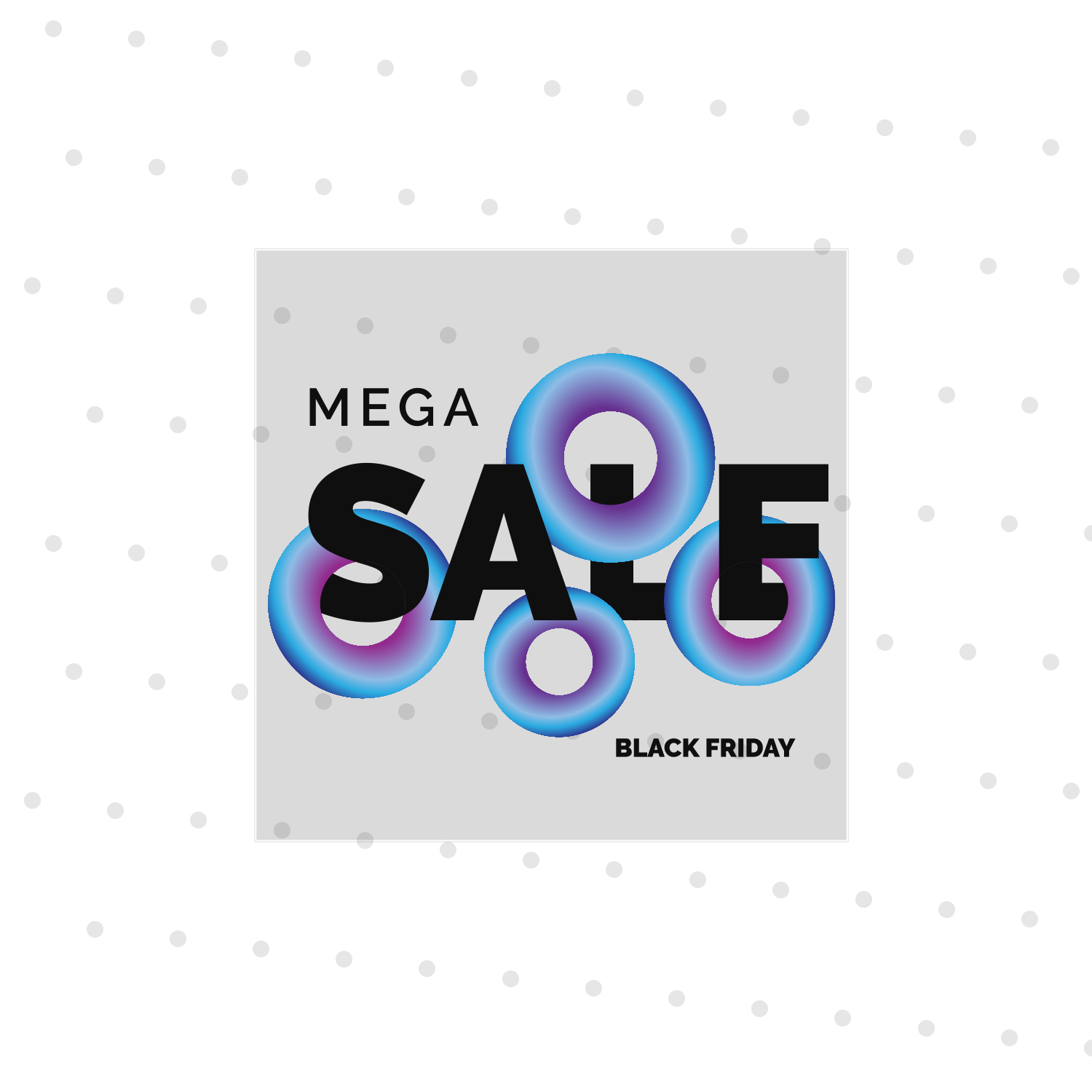 5" Square Window Cling 2