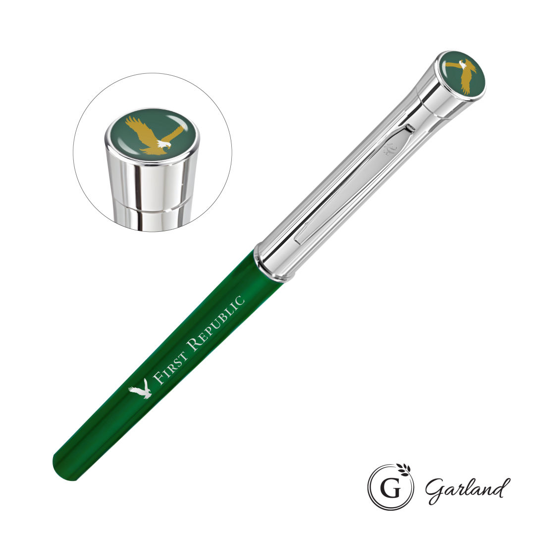 Garland® Monogram Custom Empire Felt Tip Pen - Chrome Accent