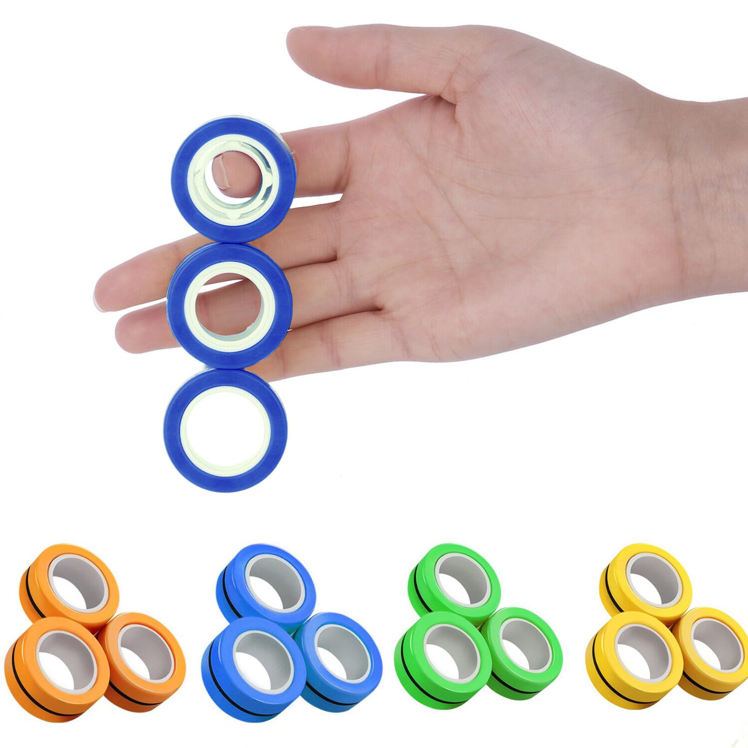 Stress Relief Magnetic Finger Ring Spinner 1