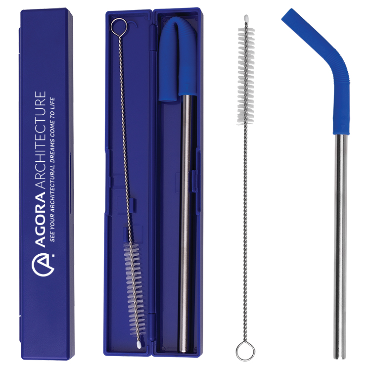Stainless Steel Metal Straw Set 4