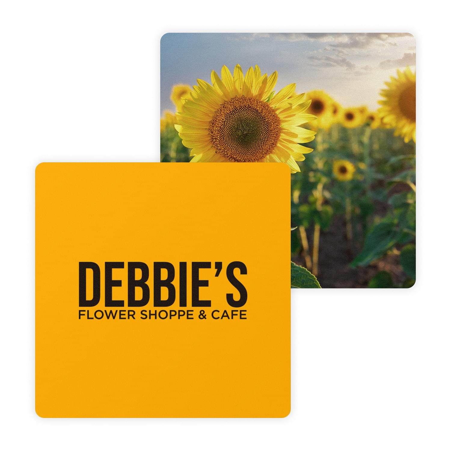 4" Pulpboard Square Coaster (Full Color on Both Sides) 2