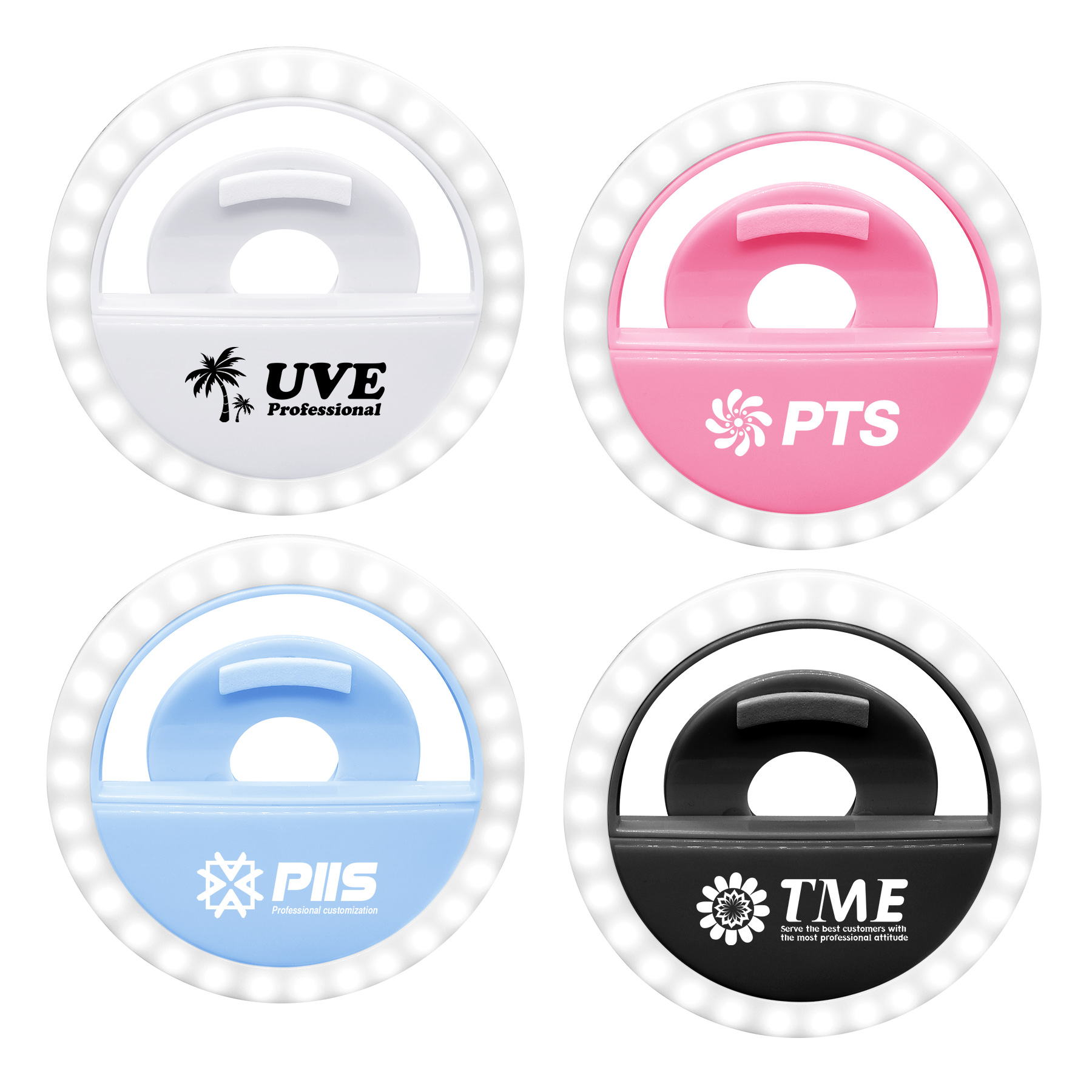Rechargeable Clip-On Selfie Fill Ring Light 1