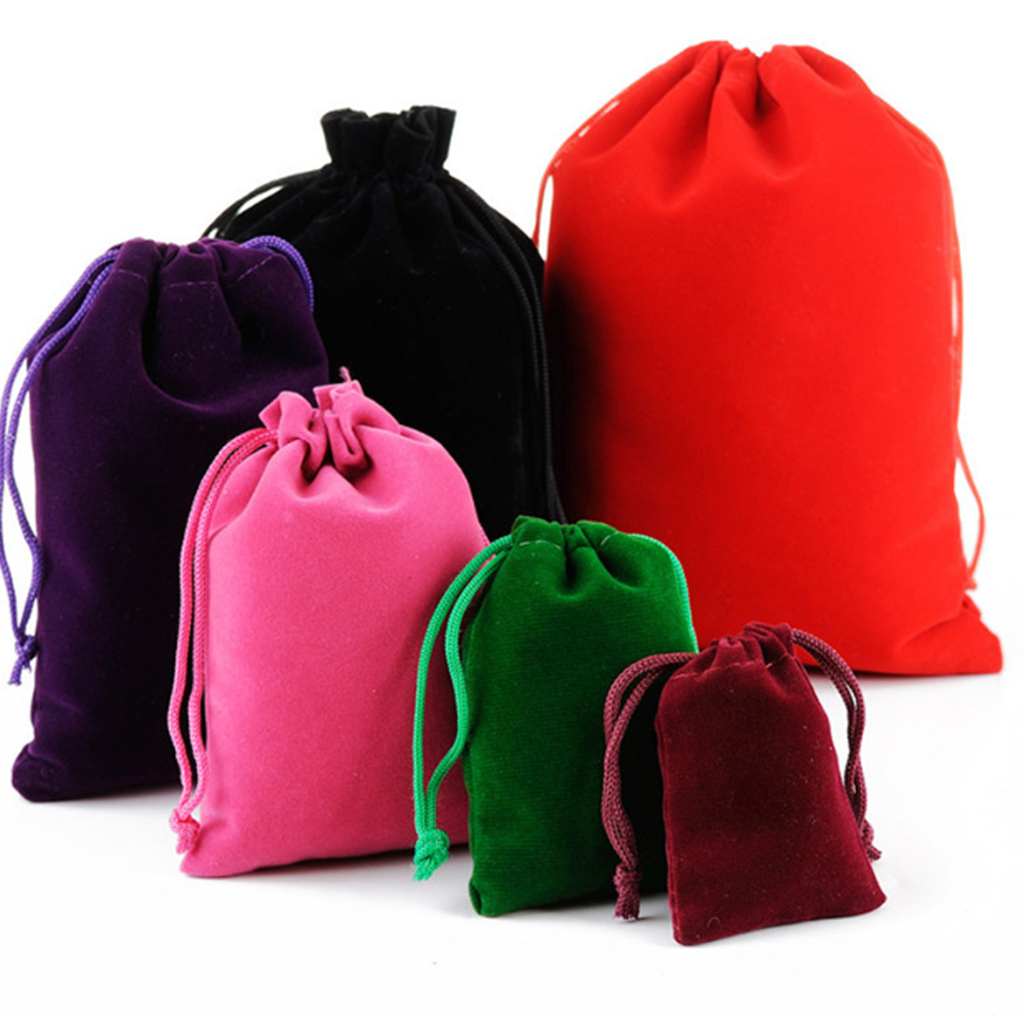 Jewelry Pouch Velvet Gift Packaging Drawstring Bags 1