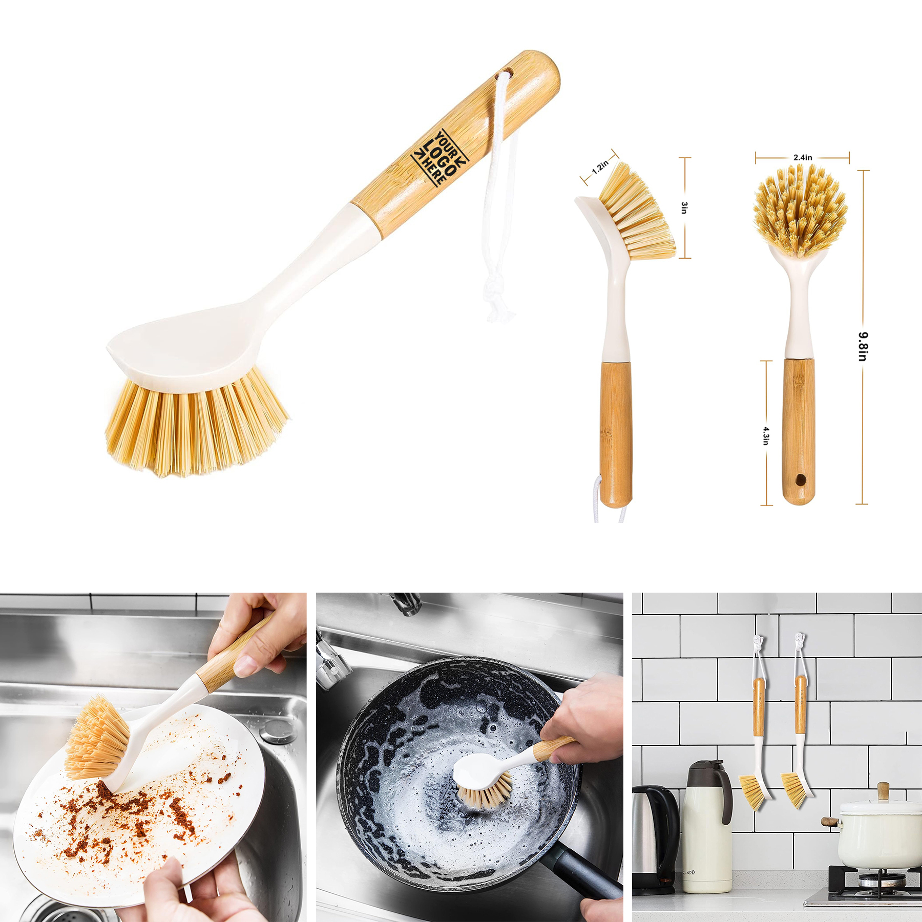 2 Pack Kitchen Dish Brushes  2