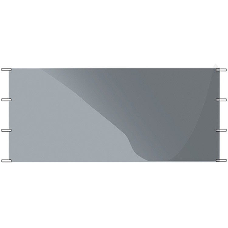 20 foot plain silver side panel 2
