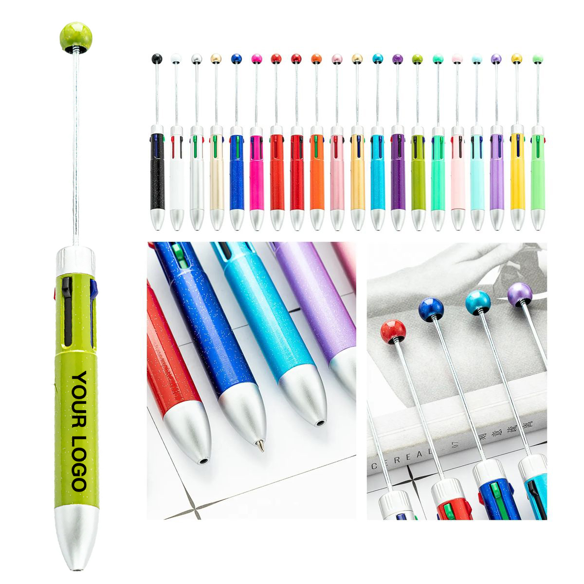 Multicolor Writing Pen with Retractable Design 9