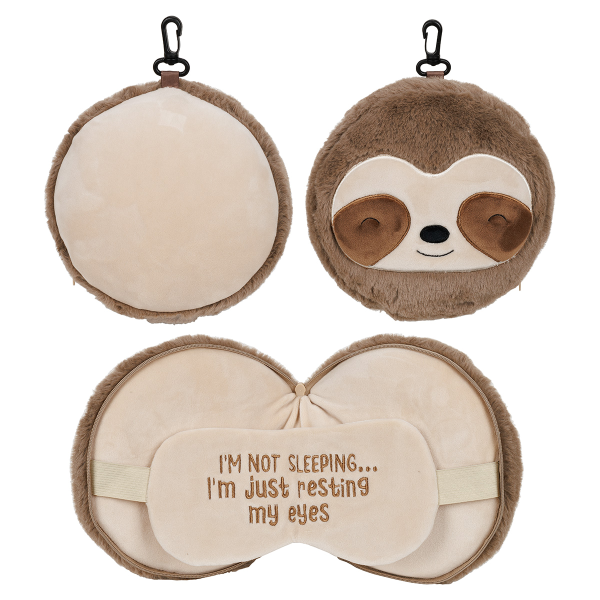 Comfort Pals™ Sloth 2-in-1 Pillow Sleep Mask 8