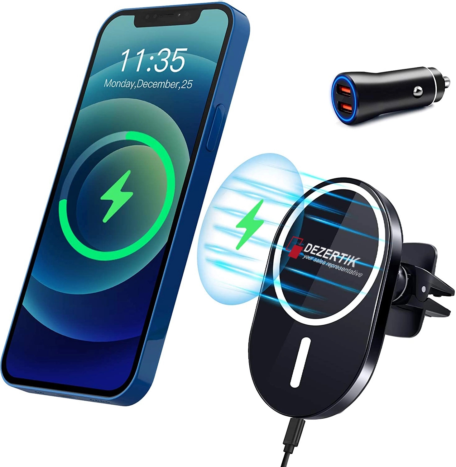 Magnetic Wireless Car Charger 1